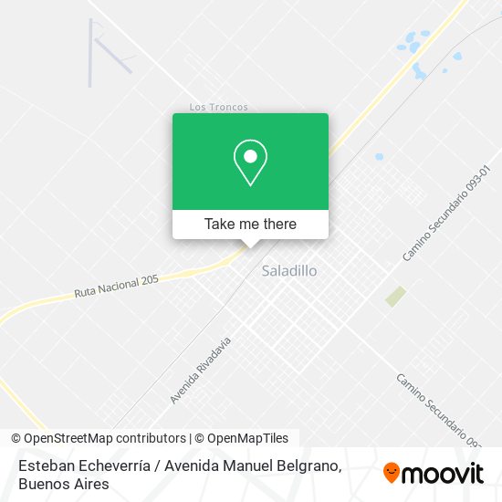 Esteban Echeverría / Avenida Manuel Belgrano map