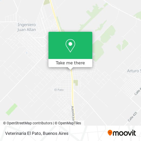 Veterinaria El Pato map