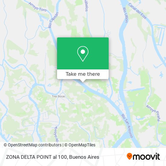 ZONA DELTA POINT  al 100 map