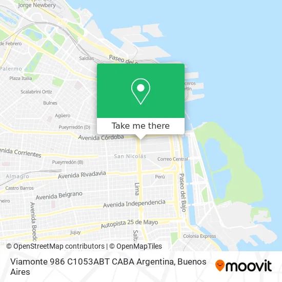 Mapa de Viamonte 986  C1053ABT CABA  Argentina