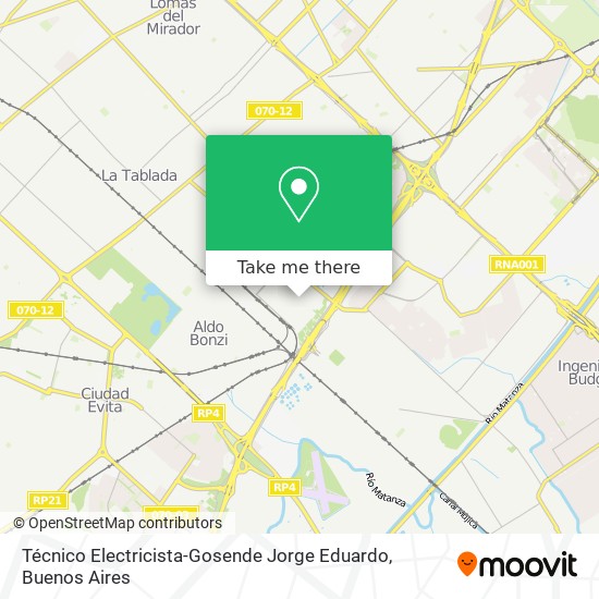 Técnico Electricista-Gosende Jorge Eduardo map