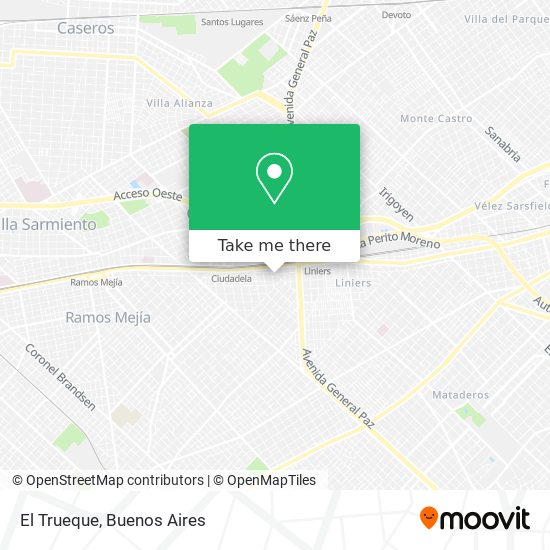 Mapa de El Trueque