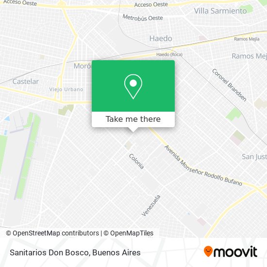 Sanitarios Don Bosco map