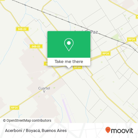 Mapa de Acerboni / Boyacá