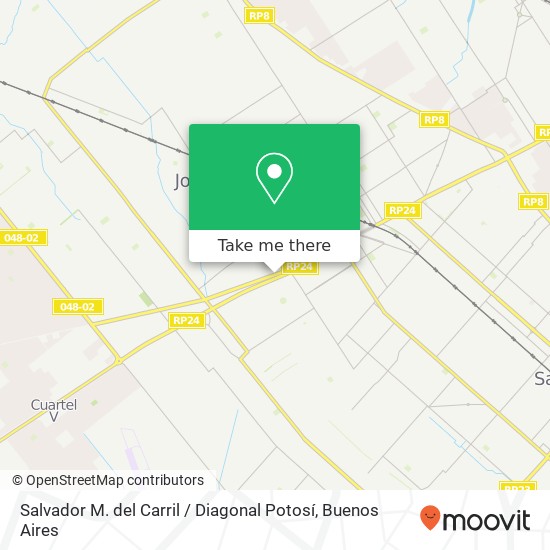 Salvador M. del Carril / Diagonal Potosí map