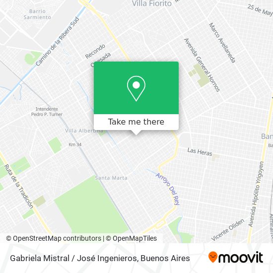 Mapa de Gabriela Mistral / José Ingenieros