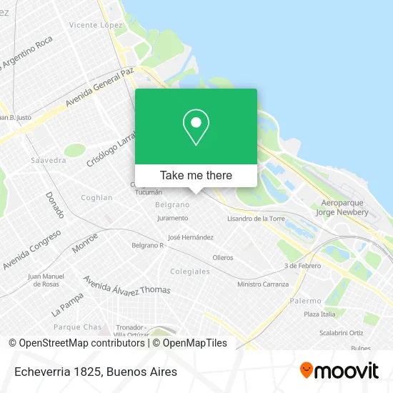 Mapa de Echeverria  1825