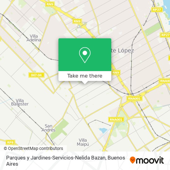 Mapa de Parques y Jardines-Servicios-Nelida Bazan