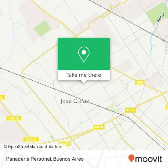 Panadería Personal map