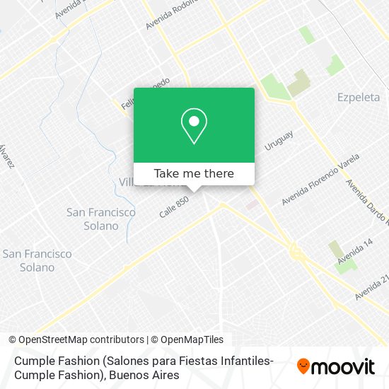 Mapa de Cumple Fashion (Salones para Fiestas Infantiles-Cumple Fashion)