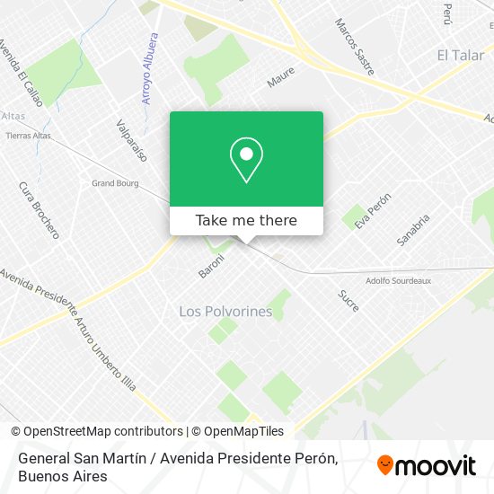 Mapa de General San Martín / Avenida Presidente Perón
