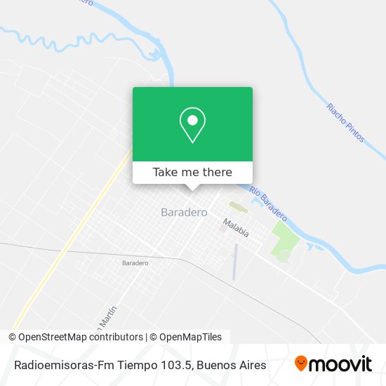 Mapa de Radioemisoras-Fm Tiempo 103.5