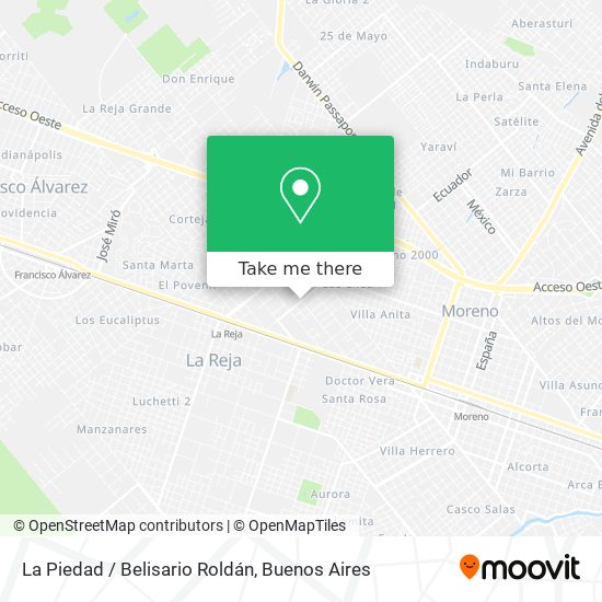 La Piedad / Belisario Roldán map
