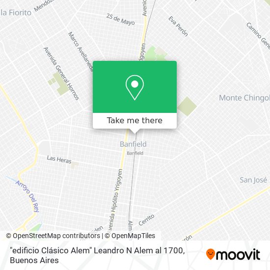 "edificio Clásico Alem"  Leandro N  Alem al 1700 map