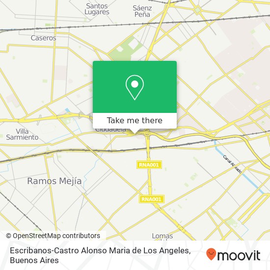 Escribanos-Castro Alonso Maria de Los Angeles map