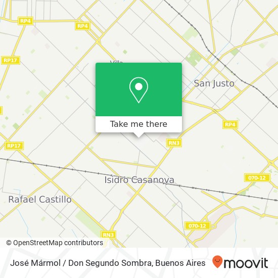 José Mármol / Don Segundo Sombra map