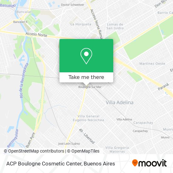 ACP Boulogne Cosmetic Center map