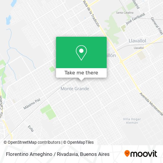 Mapa de Florentino Ameghino / Rivadavia