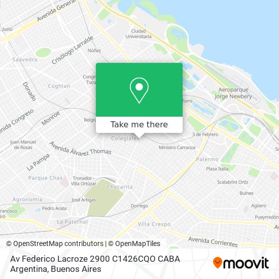 Av  Federico Lacroze 2900  C1426CQO CABA  Argentina map