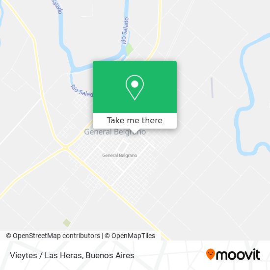 Vieytes / Las Heras map