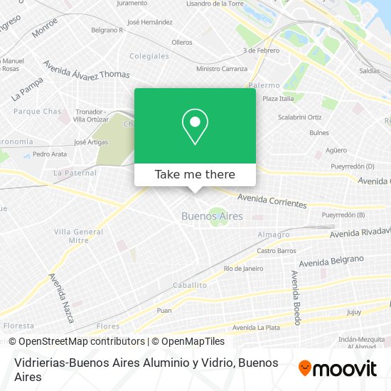 Vidrierias-Buenos Aires Aluminio y Vidrio map