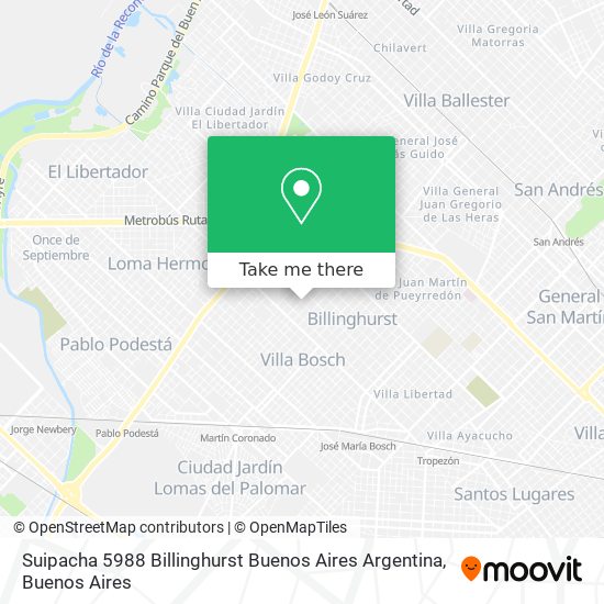 Suipacha 5988  Billinghurst  Buenos Aires  Argentina map