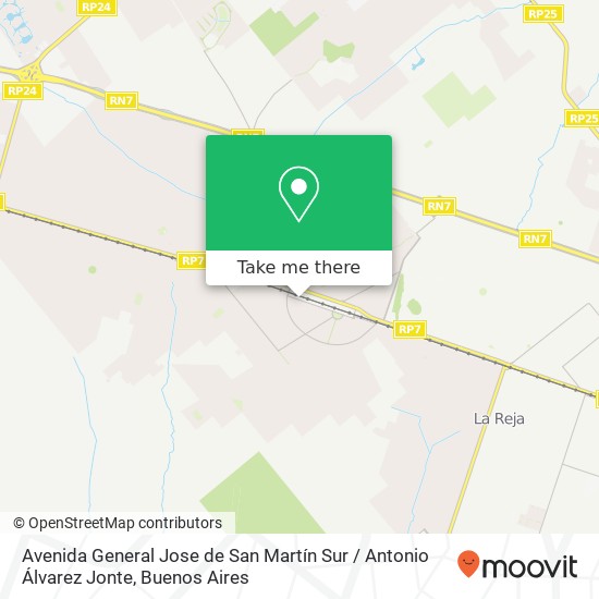 Mapa de Avenida General Jose de San Martín Sur / Antonio Álvarez Jonte