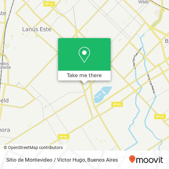 Mapa de Sitio de Montevideo / Víctor Hugo