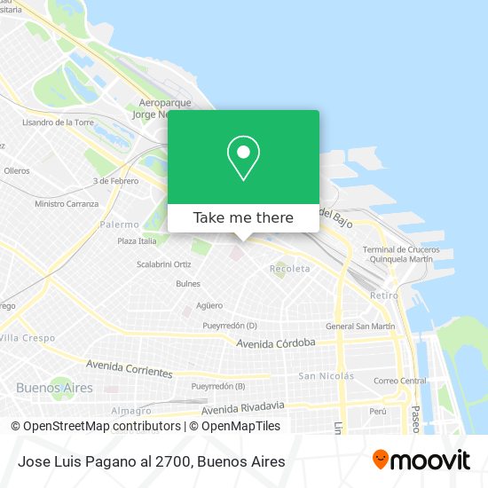 Jose Luis Pagano al 2700 map