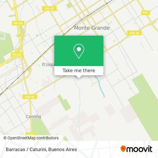 Mapa de Barracas / Caturini