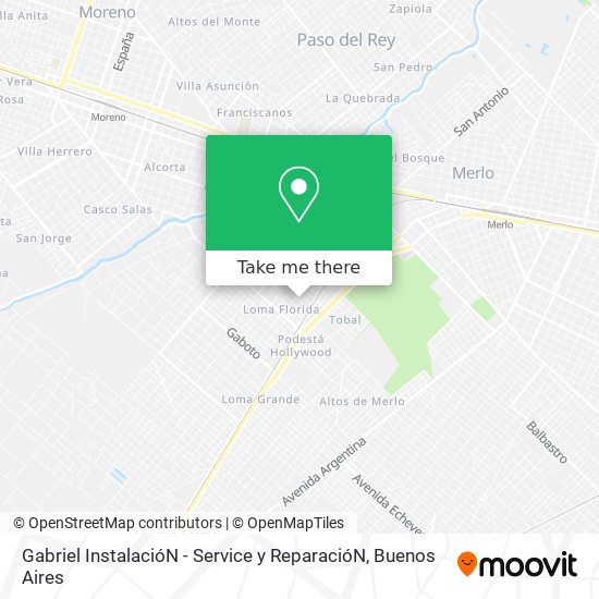 Mapa de Gabriel InstalacióN - Service y ReparacióN