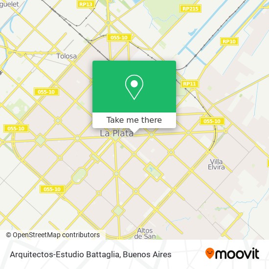 Arquitectos-Estudio Battaglia map