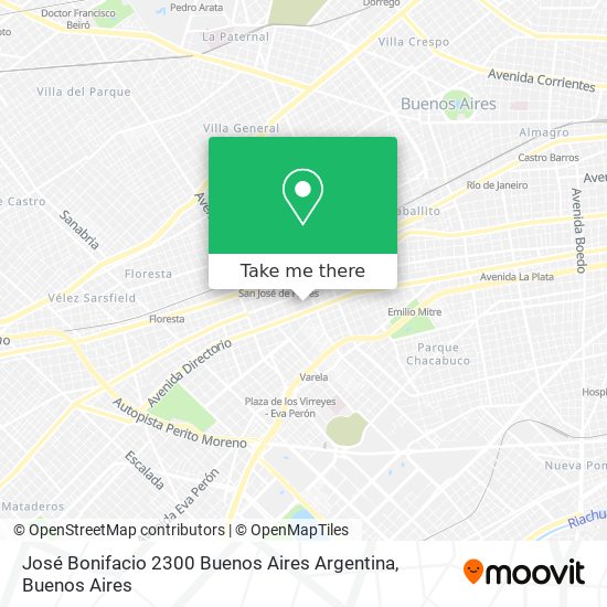 José Bonifacio 2300  Buenos Aires  Argentina map