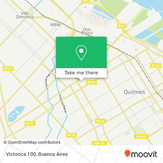Mapa de Victorica 100
