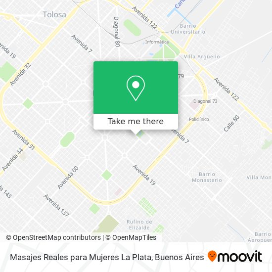 Masajes Reales para Mujeres La Plata map