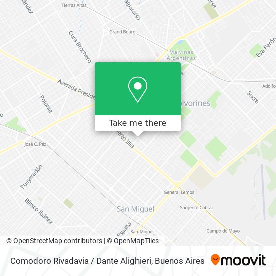 Comodoro Rivadavia / Dante Alighieri map