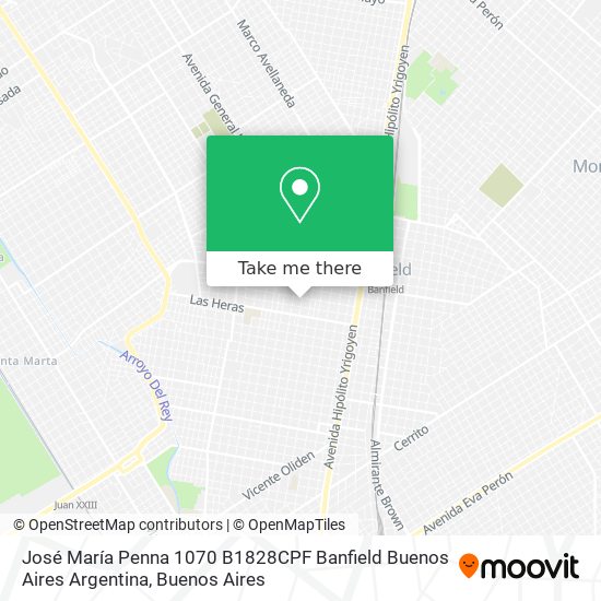 José María Penna 1070  B1828CPF Banfield  Buenos Aires  Argentina map