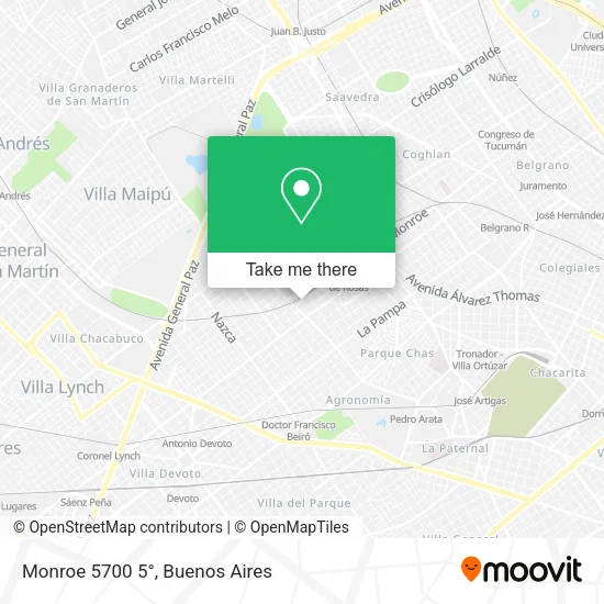 Mapa de Monroe  5700 5°