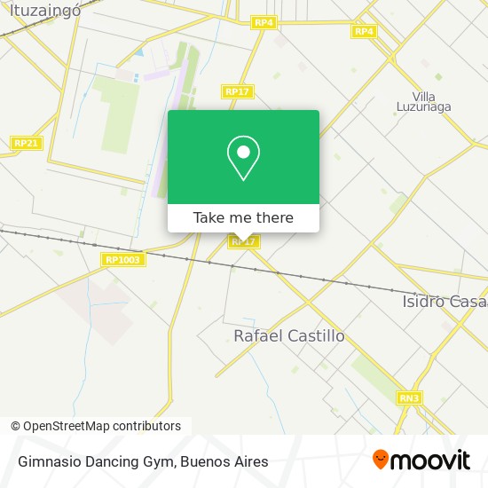 Gimnasio Dancing Gym map