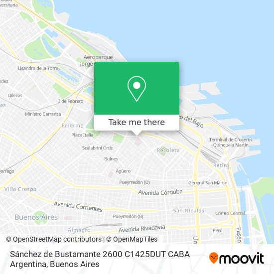Sánchez de Bustamante 2600  C1425DUT CABA  Argentina map