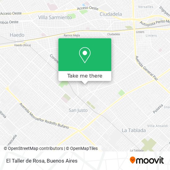 Mapa de El Taller de Rosa