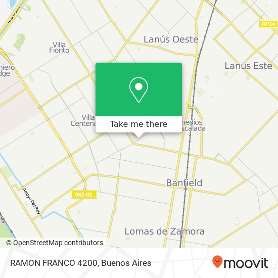 Mapa de RAMON FRANCO 4200
