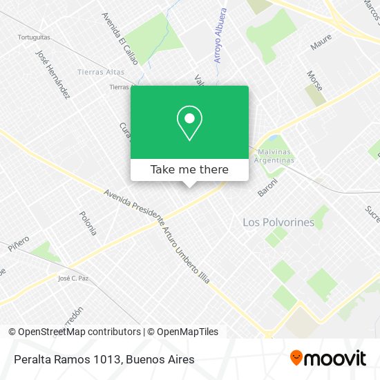 Peralta Ramos 1013 map