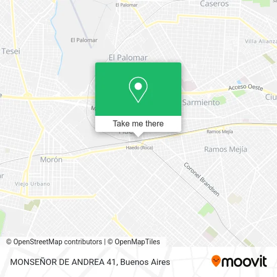 Mapa de MONSEÑOR DE ANDREA 41
