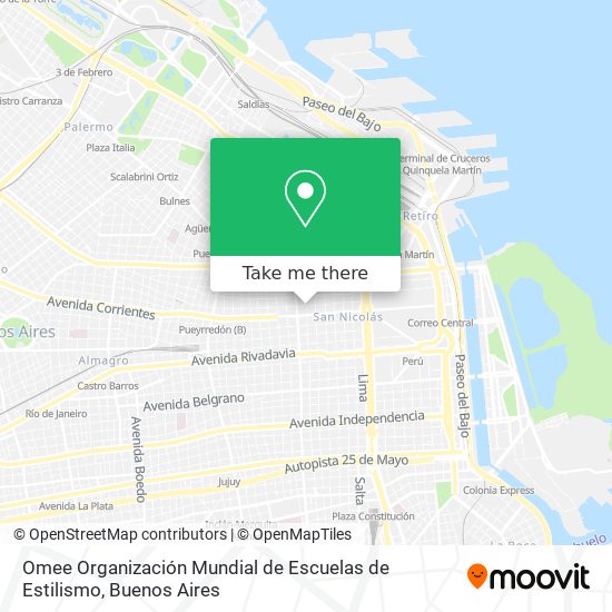 Omee Organización Mundial de Escuelas de Estilismo map