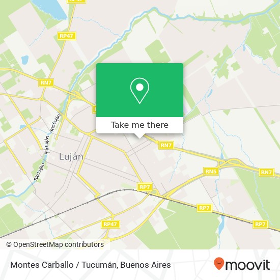 Montes Carballo / Tucumán map