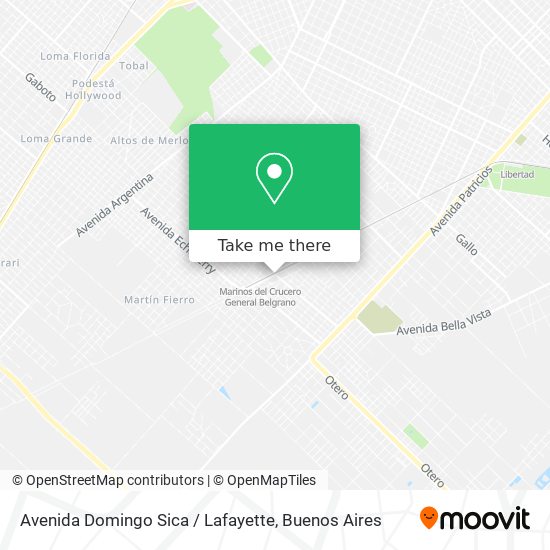 Avenida Domingo Sica / Lafayette map