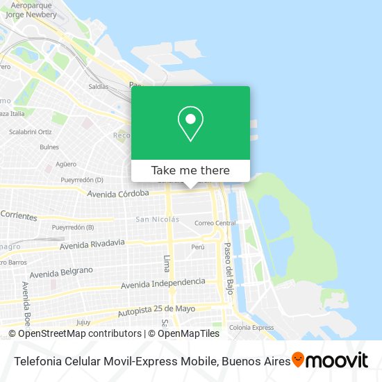 Telefonia Celular Movil-Express Mobile map