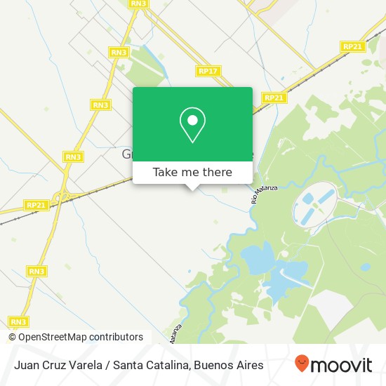 Mapa de Juan Cruz Varela / Santa Catalina