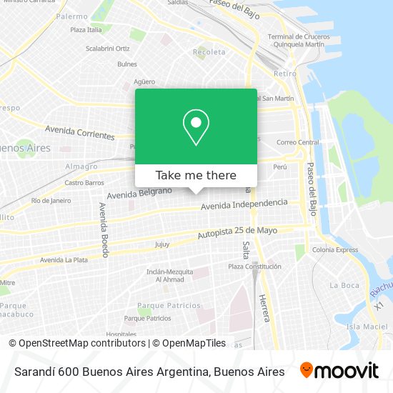 Sarandí 600  Buenos Aires  Argentina map